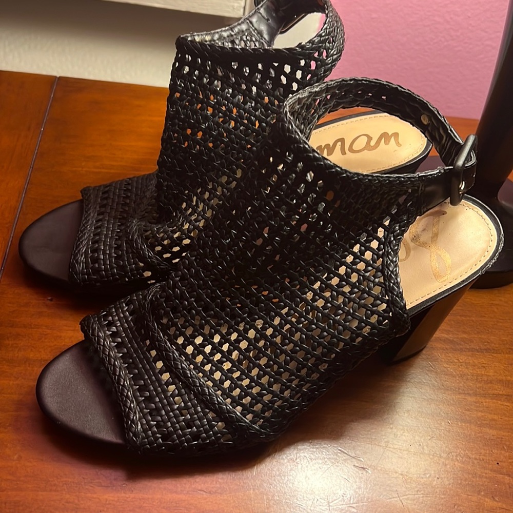 Open toe booties
